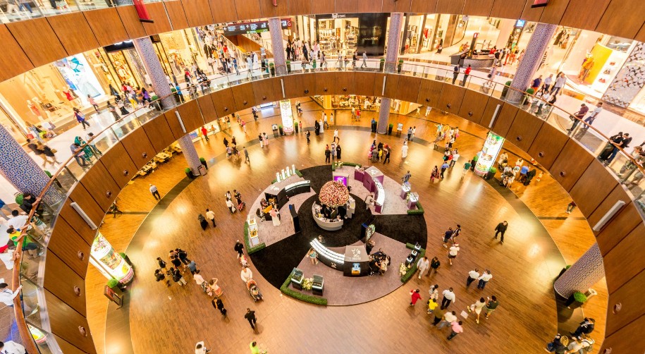 The Dubai Mall and Dubai Fountain